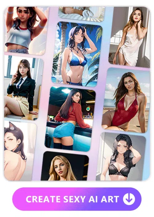 9 sexy AI arts generated by Vivid AI